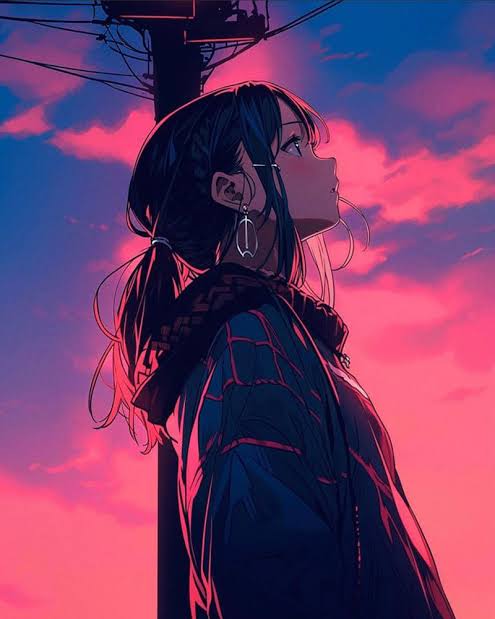 Ảnh anime nữ buồn cô đơn, lẻ loi một mình 