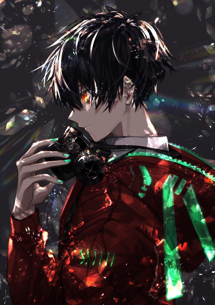 Hình ảnh anime nam buồn cô đơn suy tư 