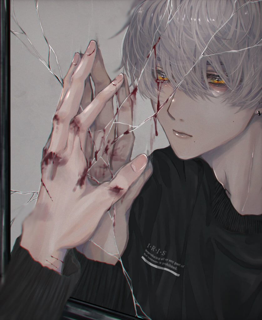 Hình ảnh anime buồn cô đơn nam