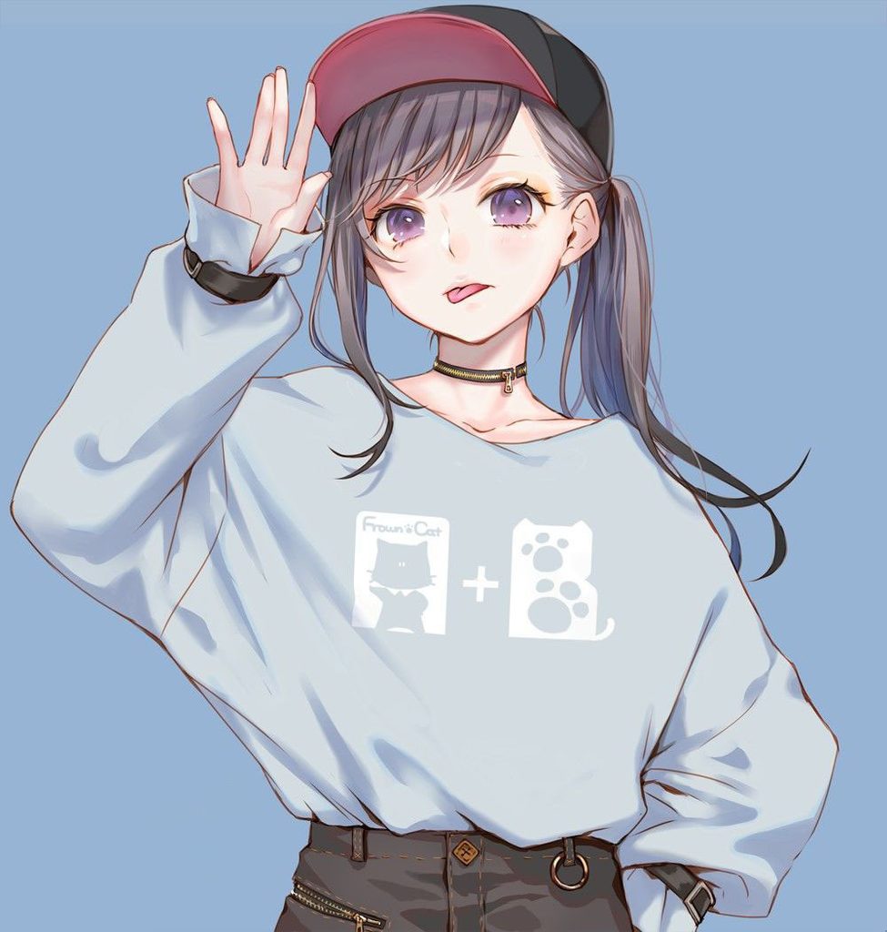 Ảnh anime vẽ nữ sinh học đường phong cách đời thường