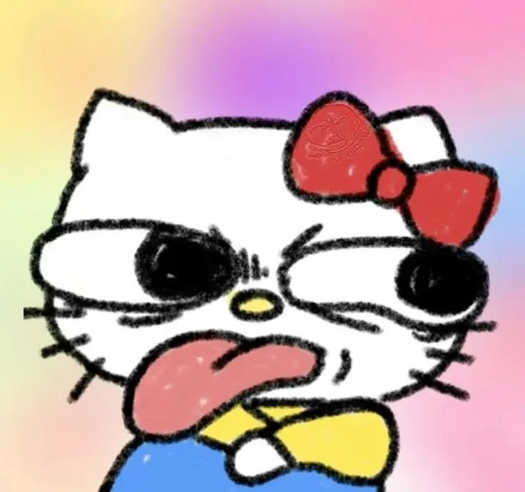 Ảnh avatar Hello Kitty vô tri cute đanh đá 