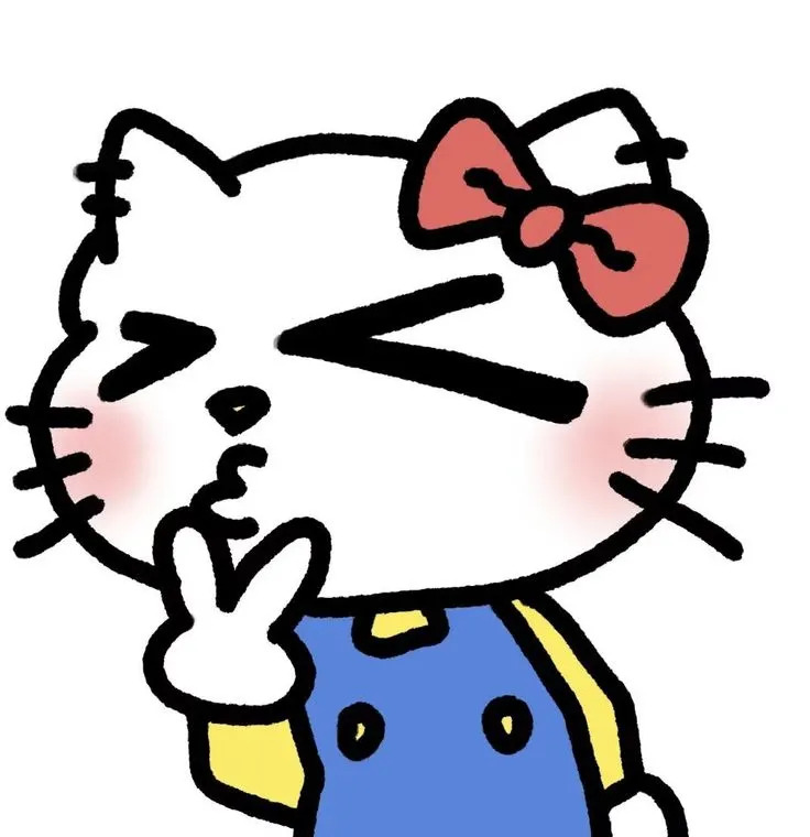 Ảnh avatar Hello Kitty vô tri cute chu mỏ
