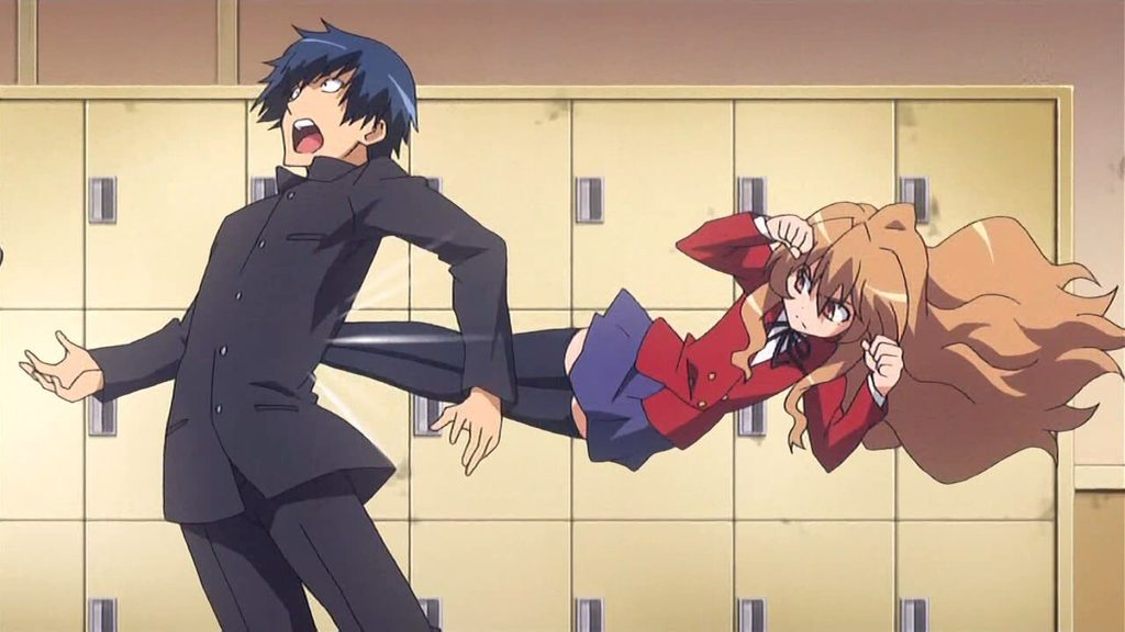 Ảnh cặp đôi anime hài hước đánh nhau 
