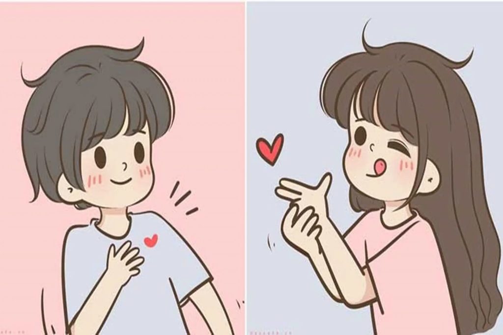 Ảnh cặp đôi anime hài hước dễ thương