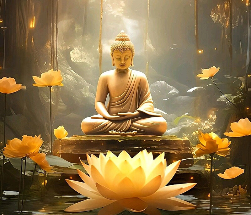 Hoa sen vàng: Ánh sáng giác ngộ và công đức