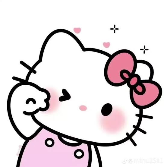 Hình ảnh Hello Kitty cute nháy mắt 