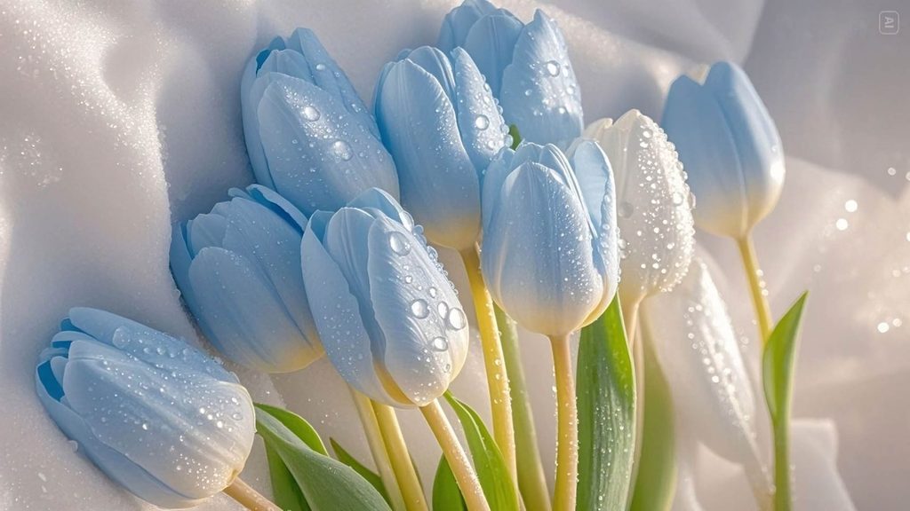 Hình nền hoa tulip nghệ thuật