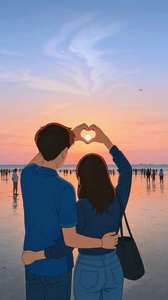 Hình nền trái tim tình yêu lãng mạn cho các cặp đôi