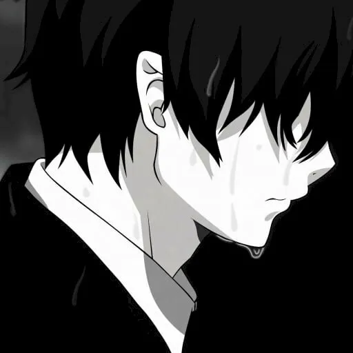 Avatar anime nam buồn