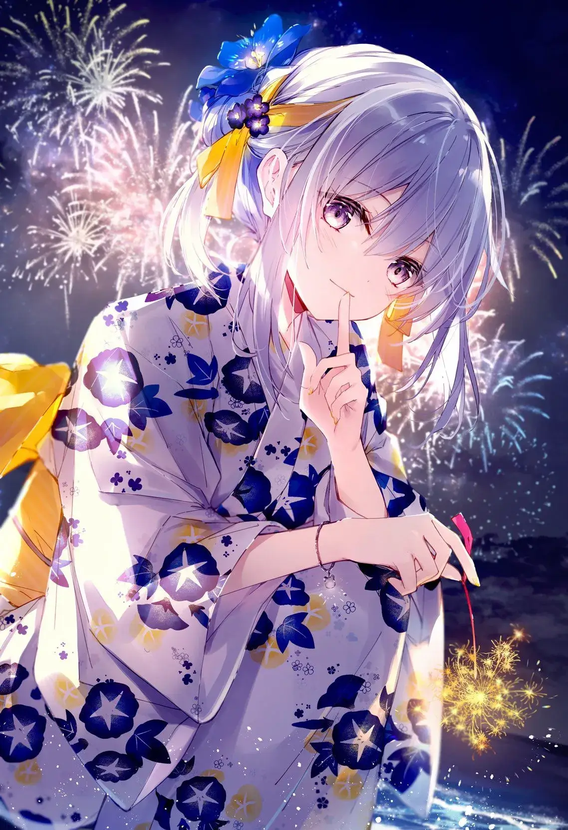 Hình ảnh anime kimono dễ thương