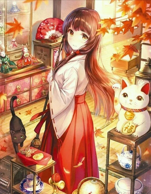 Hình ảnh anime kimono dịu dàng